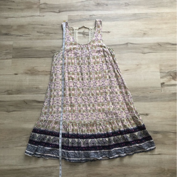 Doe & Rae Pink Ruffled Tiered Halter Sundress - Picture 4 of 8